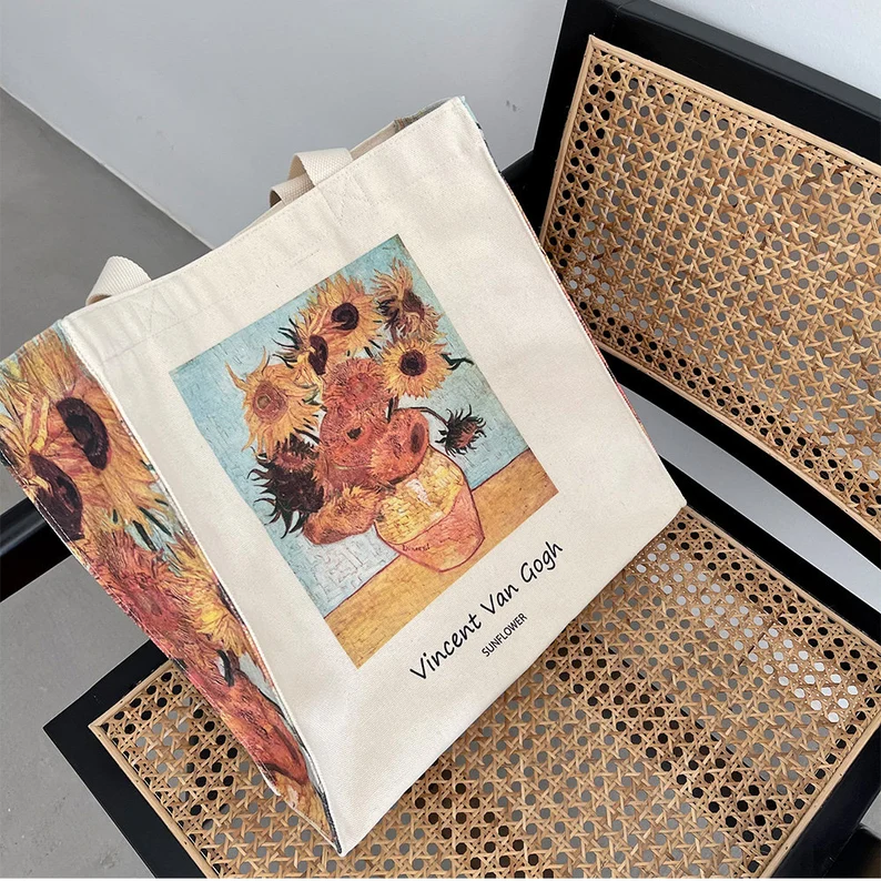 2024 Luxury Eco-friendly Cotton Canvas Bags Letter Shopping Personalized Printing Women Canvas Tote Bag With Custom Logo Printed
