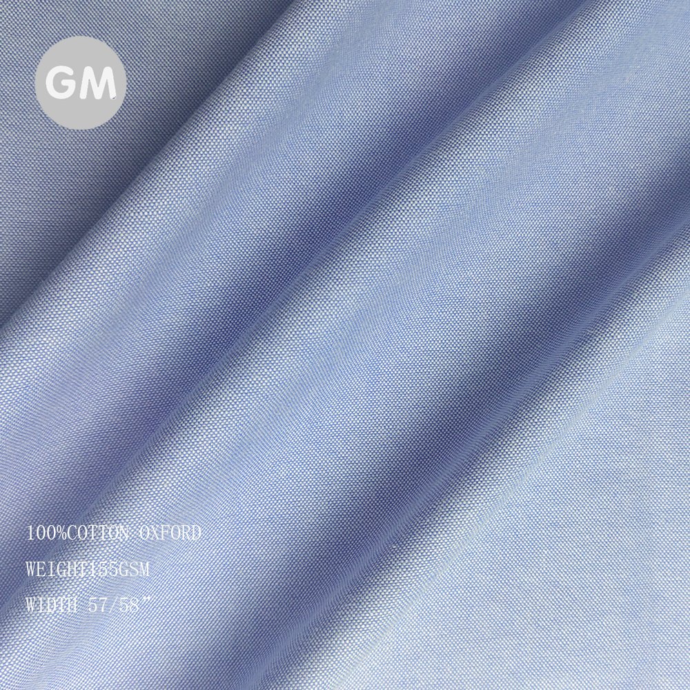 High quality Woven yarn dyed poly cotton Oxford shirting fabric for men's shirts formal casual shirts
