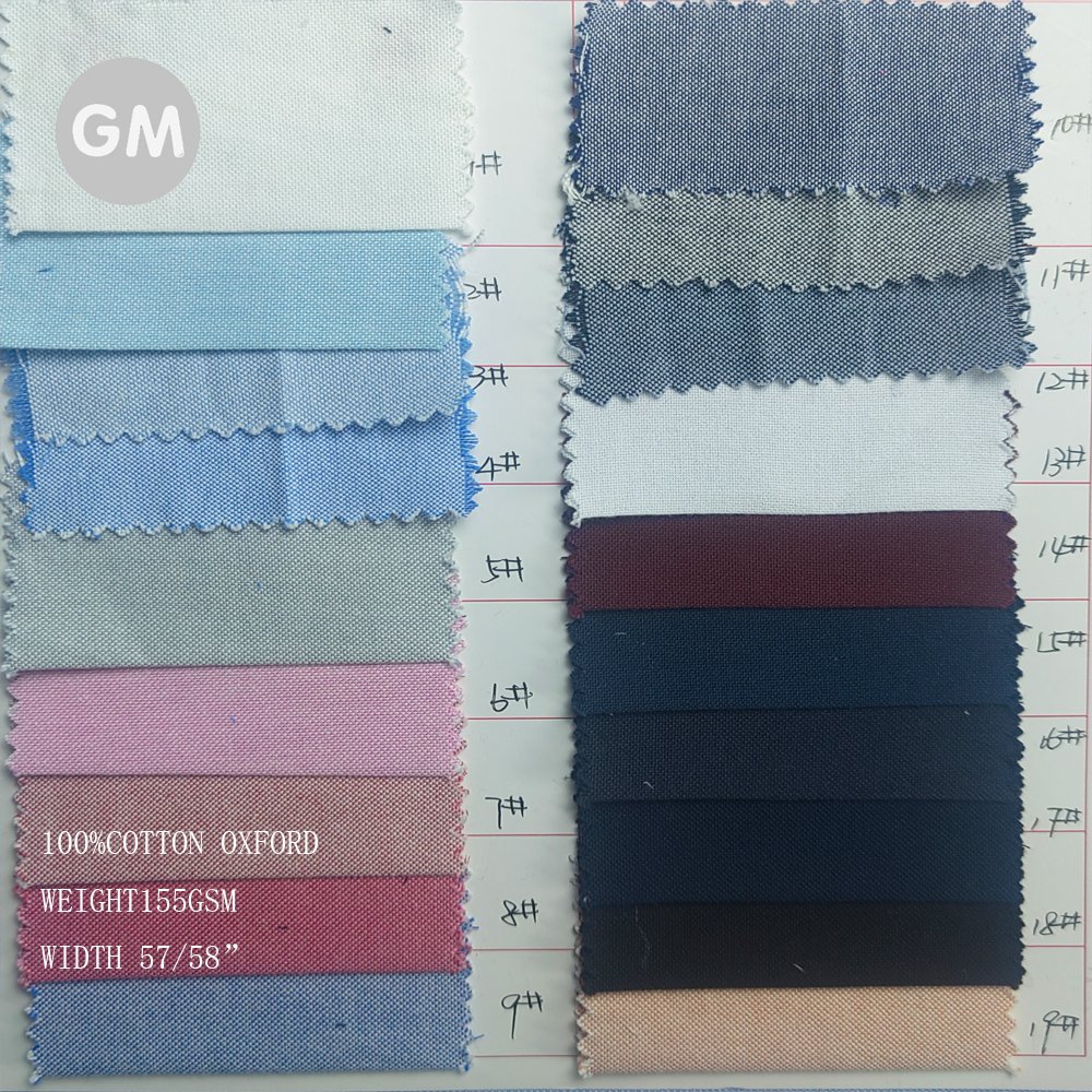 High quality Woven yarn dyed poly cotton Oxford shirting fabric for men's shirts formal casual shirts