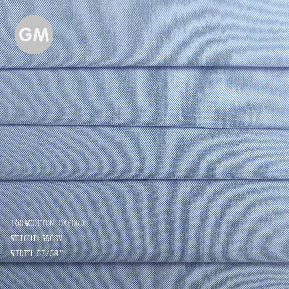 High quality Woven yarn dyed poly cotton Oxford shirting fabric for men's shirts formal casual shirts