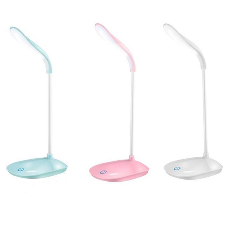 OEM LED mini Portable recharge table lamp Warm White 3 Color Touch Control Reading Lamp Desk Lamp night lights for study work