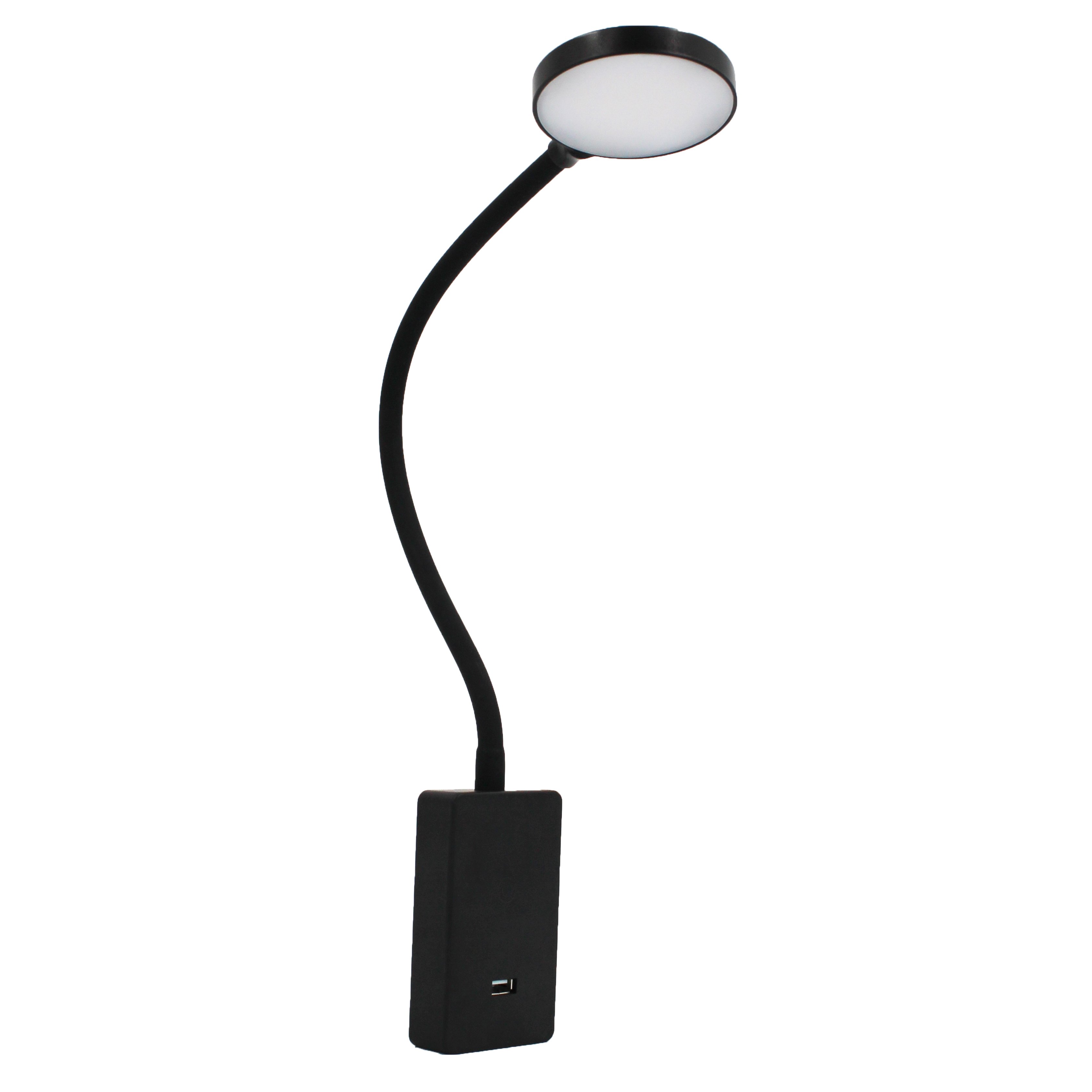 Hotel Easy Installation plug-in wall lamp Foldable touch Memory mounted LED Wall Book Reading Lamp Bedroom USB charging light