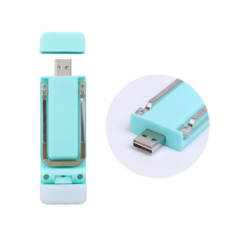 Customizable 400mAh Battery Powered 4 Light Colors USB Rechargeable Bookmark Style LED Book Reading Light with Clip