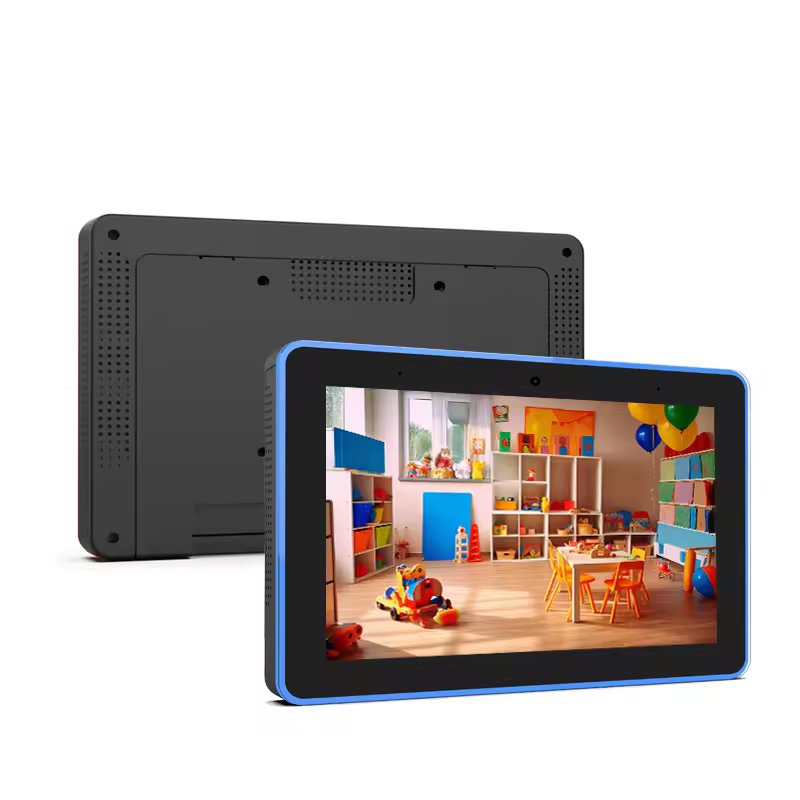 Fast Delivery Wall Mount 10.1 Inch Touch Screen Poe Nfc Rfid Rk3566 Android 11 Led Light Bar Booking Display Meeting Room Tablet