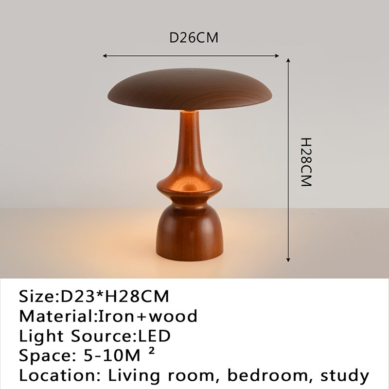 Modern Retro Creativity Wood Table Lamp Night lamps home decor luxury Living Room Bedroom LED Bedside Desk Light