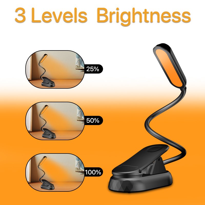 No Blue Light Healthy Foldable USB Small Dimmable Eye Protection LED Reading Study Book Light Lamp For Kids Night Light