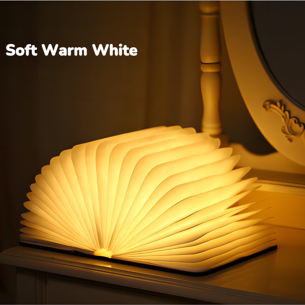 LED Bedside Standing Lamp Book Table Night Lamp Foldable Rechargeable Magnetic for Nightstand Book Shelf or Coffee Table