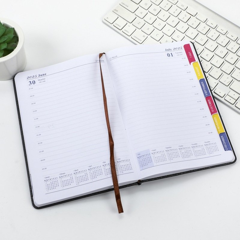 2025 English Planner Spanish Agenda Planner Schedule Book Efficiency Personalized Diary Book Custom Logo