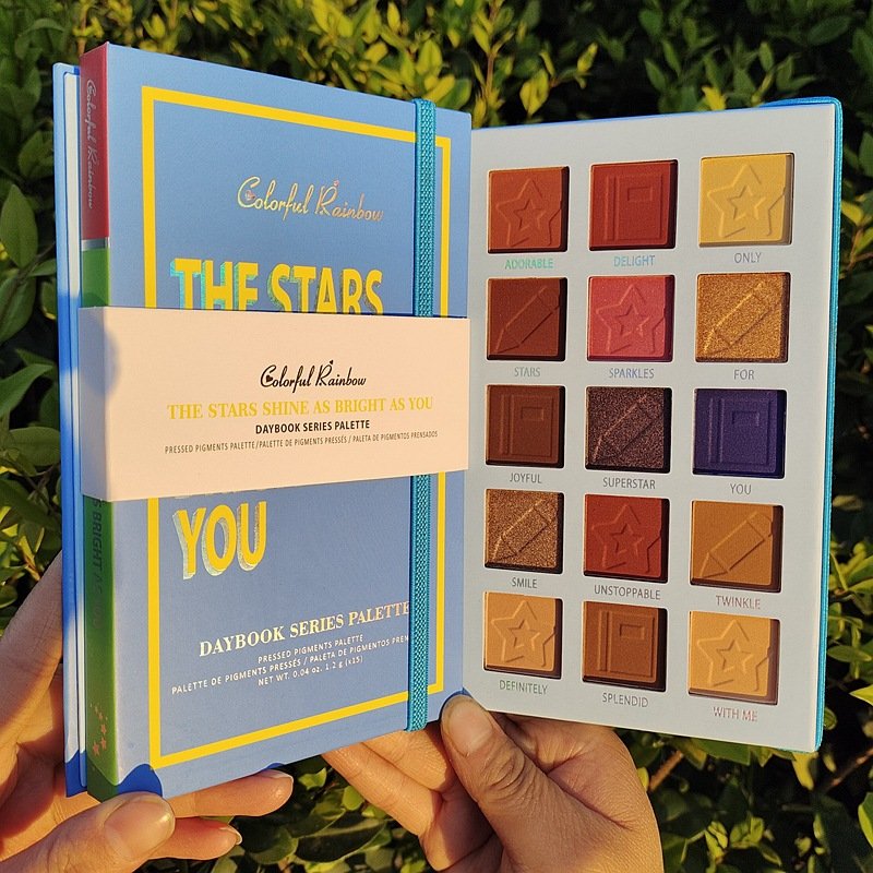 Promotion matte Eye shadow palette wholesale eye shadow book High Pigment Private Label Custom Logo 15colors shimmer eye shadow