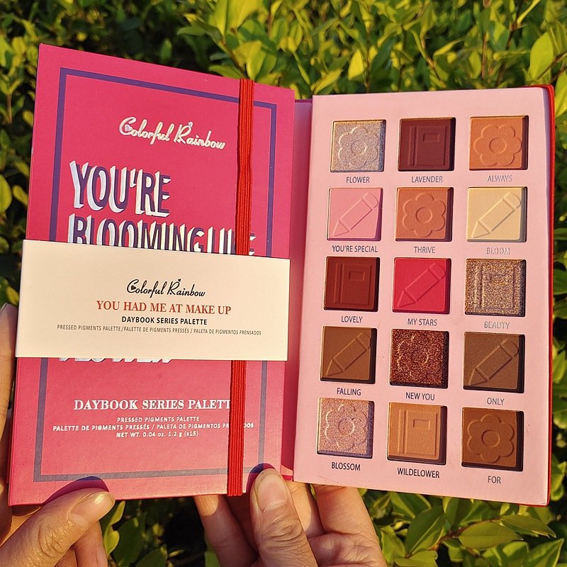 Promotion matte Eye shadow palette wholesale eye shadow book High Pigment Private Label Custom Logo 15colors shimmer eye shadow