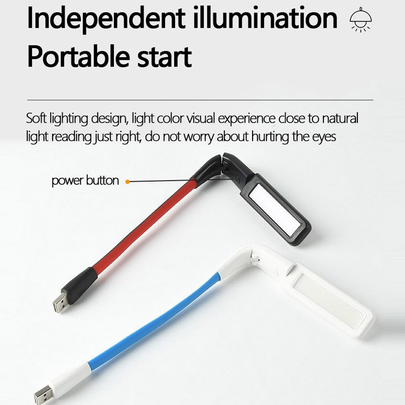 Computer mini LEDUSB light, adjustable book light, modern LEDUSB light, flexible gooseneck reading light, intelligent luminous