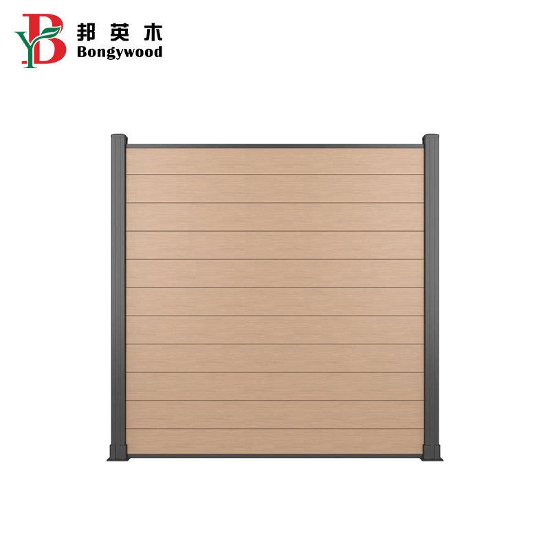 guangdong wpc garden fence eco-friendly 1.8 x 1.8 m dark-grey Farm Fence