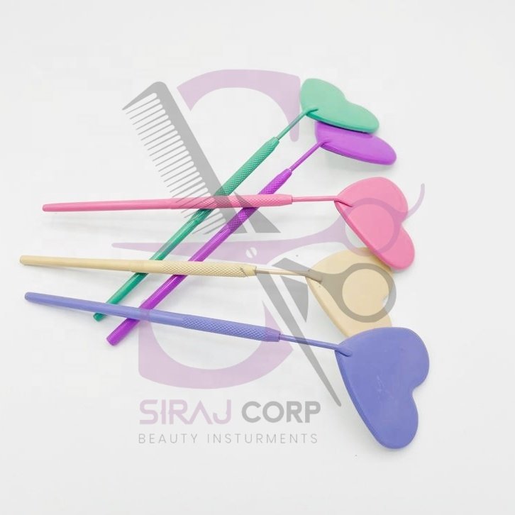 Eyelash Mirror New Heart Shape Mirror Eyelashes Box Lash Makeup Mirror Eyelash Extension Sustainable Stainless Steel Custom Logo