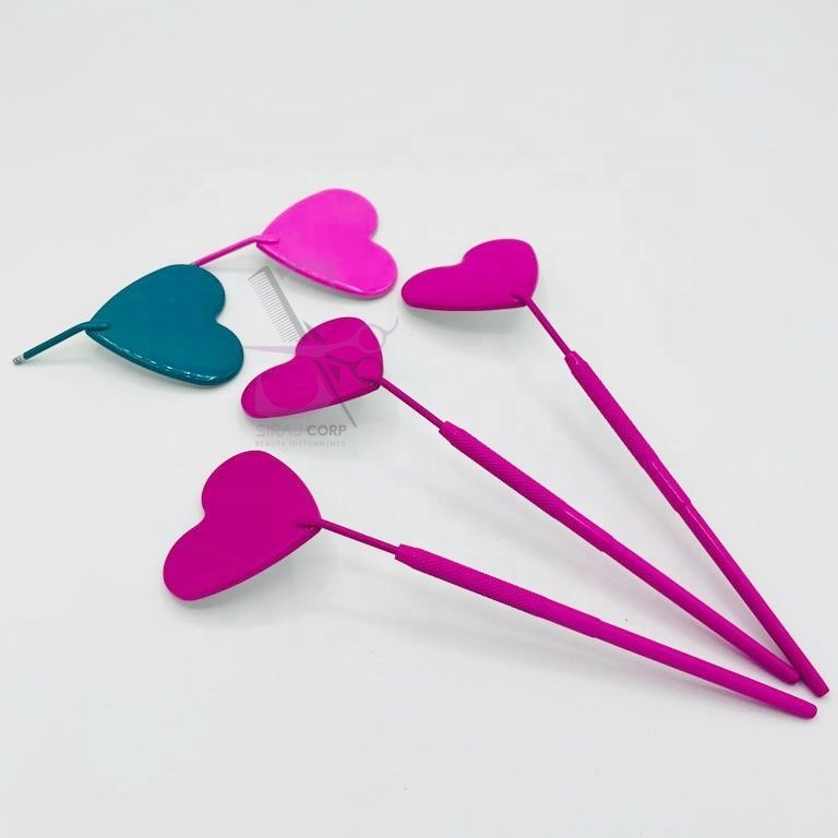 Eyelash Mirror New Heart Shape Mirror Eyelashes Box Lash Makeup Mirror Eyelash Extension Sustainable Stainless Steel Custom Logo