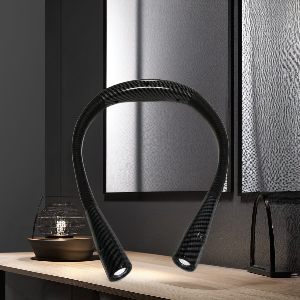 Rechargeable LED Neck Reading Light with 3 Adjustable Brightness Flexible Soft Silicone Arms for Knitting