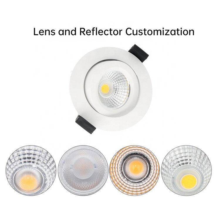 Anti-glare Commercial Mini Trimless Led Spot Light Recessed Cob Downlight Smart Ceiling Adjustable Lighting