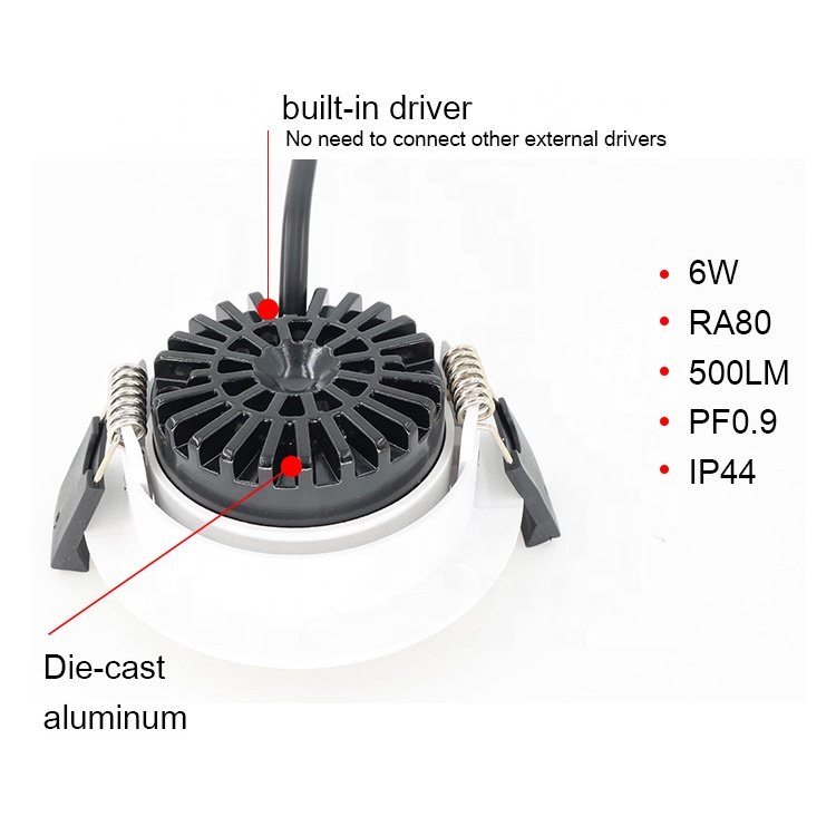 Anti-glare Commercial Mini Trimless Led Spot Light Recessed Cob Downlight Smart Ceiling Adjustable Lighting