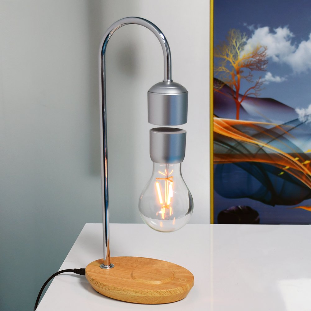 Oval Shape Magnetic Floating Lighting Solutions Levitation Lighting Lamp Bulb with Book Design