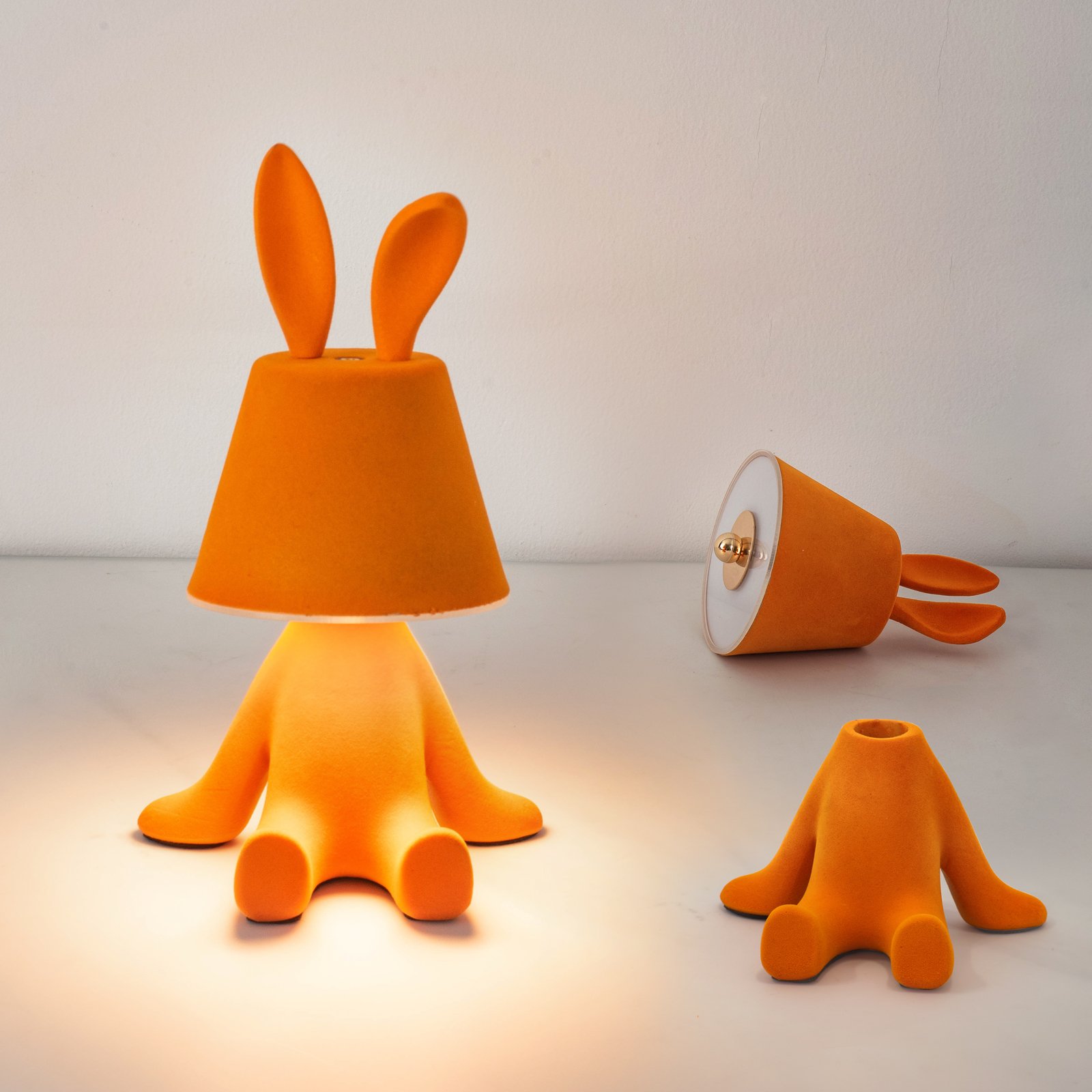Newish Creative Animal Colorful Modern Lamparas Bedroom Bedside Room Decor Baby Fat Rabbit Kids Led Night Light Table Desk Lamp