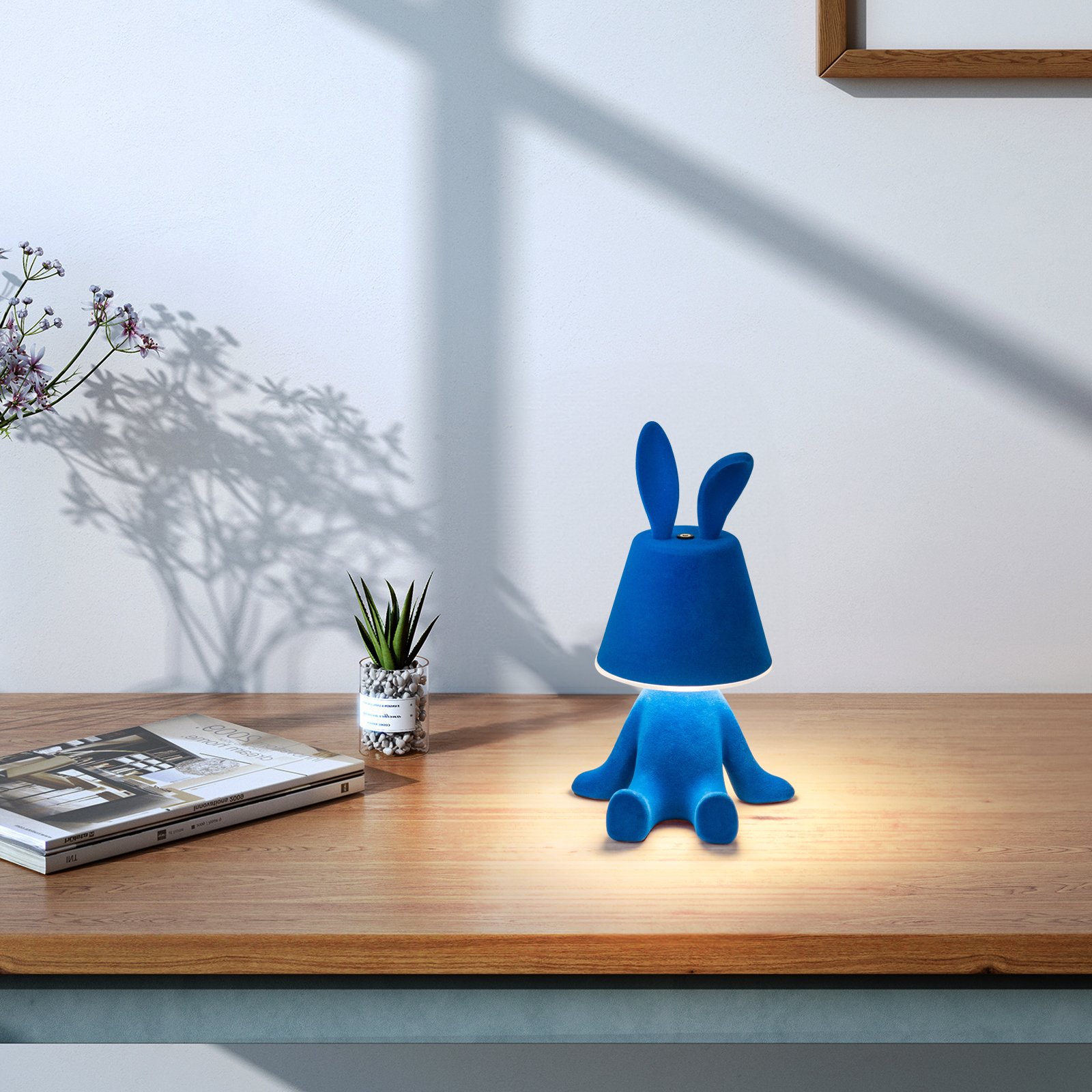 Newish Creative Animal Colorful Modern Lamparas Bedroom Bedside Room Decor Baby Fat Rabbit Kids Led Night Light Table Desk Lamp