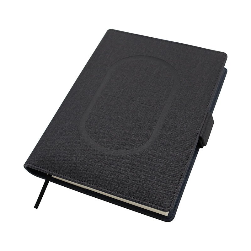 LOKE A5 Digital Planner Wirelesspower Banktebook with Powerbannote Bookocket Card Holder Smart1 Oppybagft Leather Spiral Binding