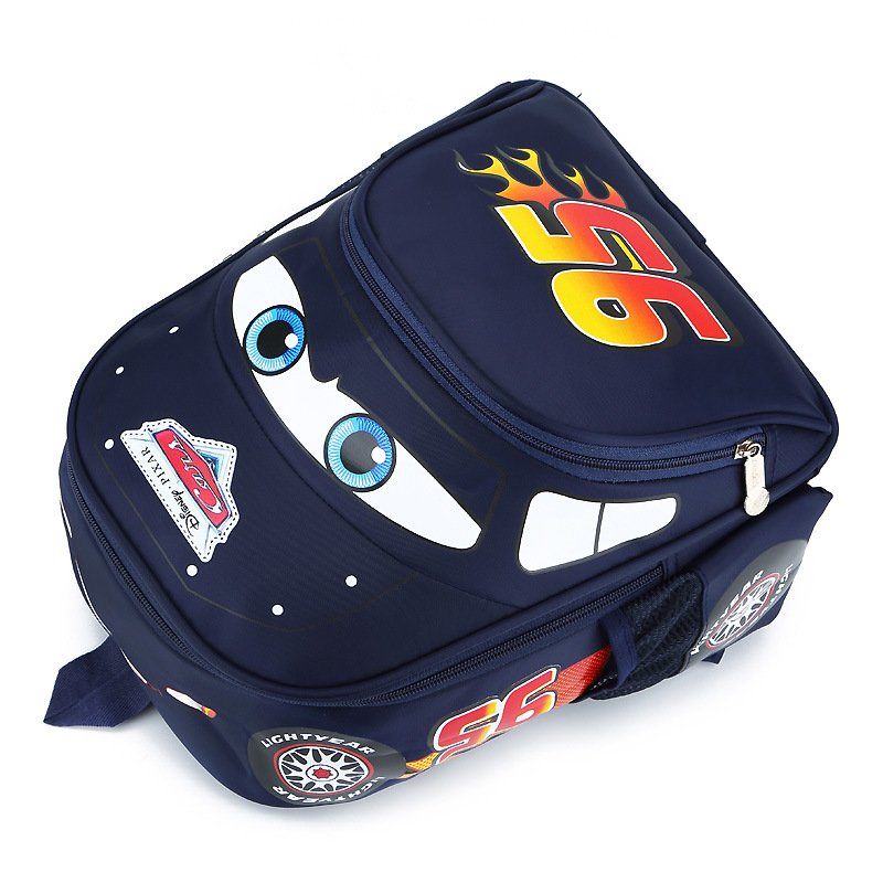 Cars Blue Red Classic School Backpack Boys Girls School Bag Book Bag