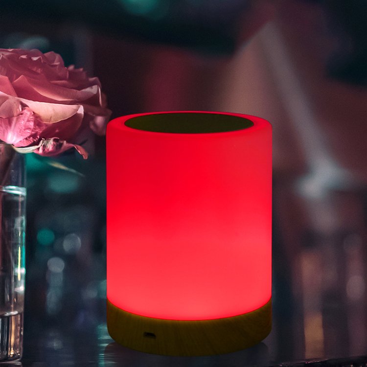 Cylindrical Lighting Fixtures Reading Light Desk Night Lighting Wooden Table Lamp Comfortable Warm Portable Lamp Convenient