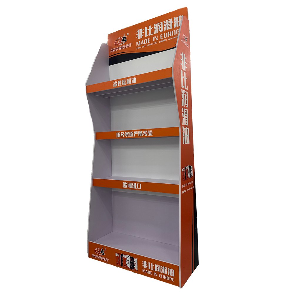 Wide Customized Milk Beverage Snacks PVC Board Display Rack in Supermarket or Store