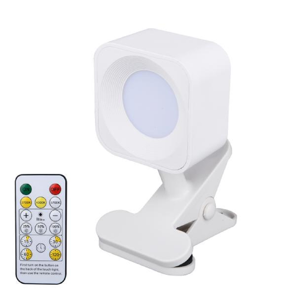 Book Light Mini Book Lamp ABS 3-Level White touch control Flexible Easy Clip Lamp Read Night Reading Lamp