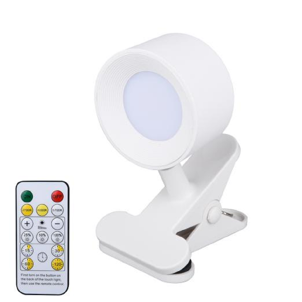 Book Light Mini Book Lamp ABS 3-Level White touch control Flexible Easy Clip Lamp Read Night Reading Lamp