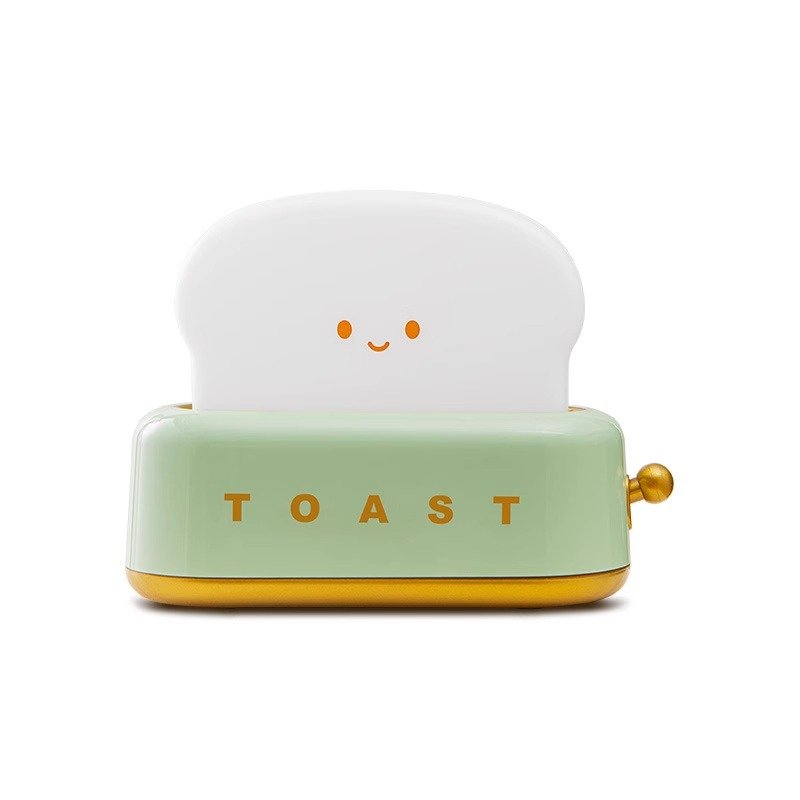 Creative Toaster Nightlight Ambiance Sleep soft light toast lamp Bedroom bedside dimming timing companion sleeping lamp
