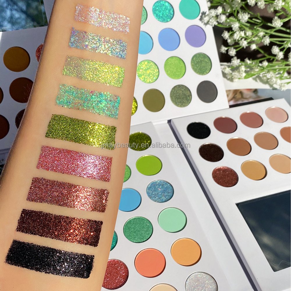 Custom LOGO Cosmetic Sultry Eye Shadow Pallet Makeup Private Label Vegan Matte Shimmer Glitter 36 Colors Eyeshadow Palette Book