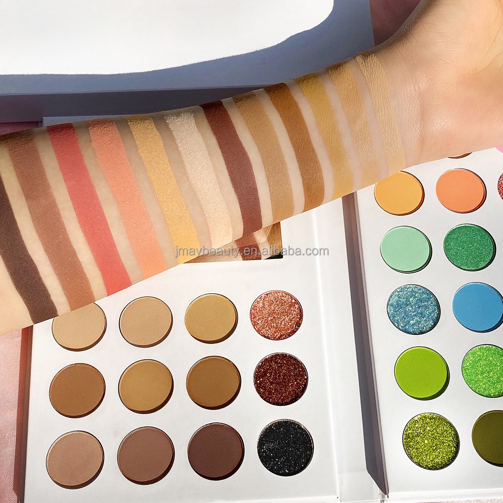 Custom LOGO Cosmetic Sultry Eye Shadow Pallet Makeup Private Label Vegan Matte Shimmer Glitter 36 Colors Eyeshadow Palette Book
