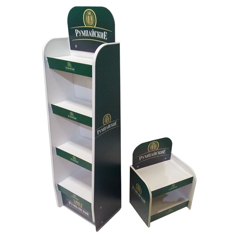 Custom Cardboard PVC Floor Rotating Display Stand for Show Products