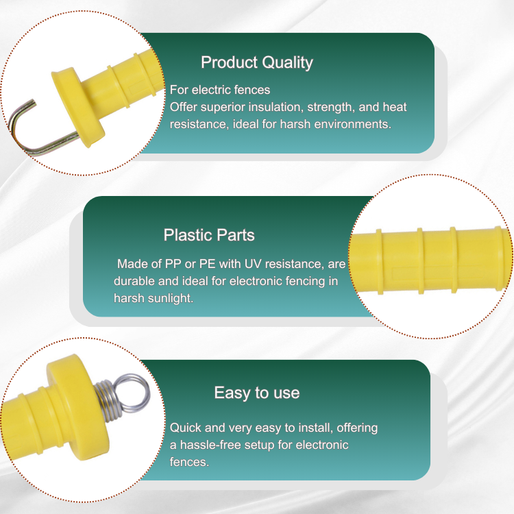 Elife Customized New Arrival Best Prices Resistant Plastic Arch Hook Gate Handle With Big Spring