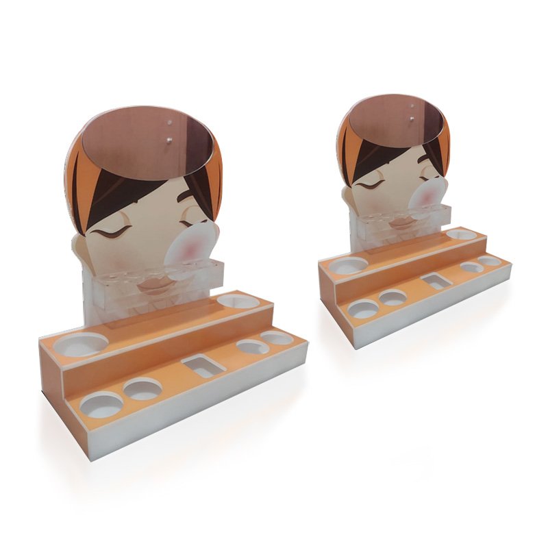 For Retail Store Countertop Display Custom Made Acrylic Riser Lipstick Display