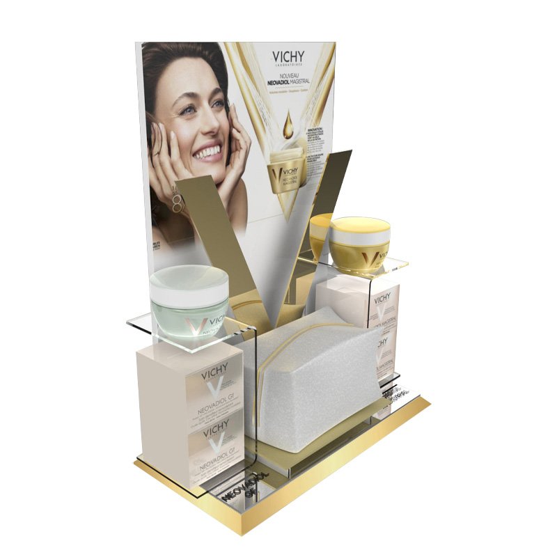 For Retail Store Countertop Display Custom Made Acrylic Riser Lipstick Display