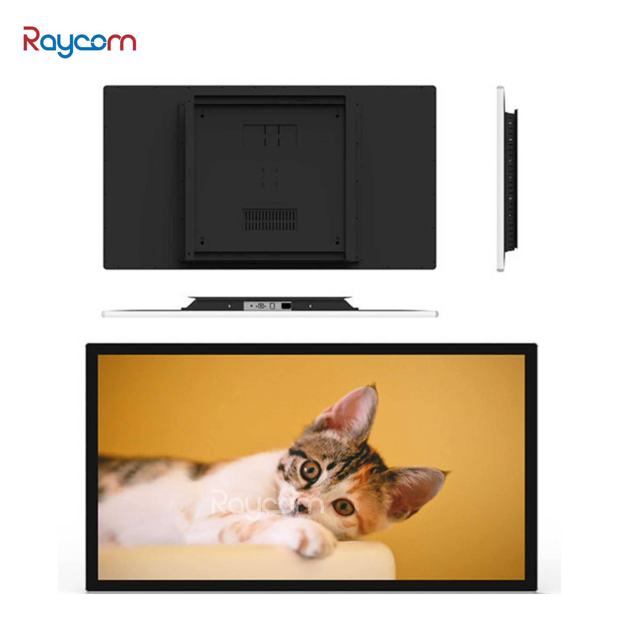 Raycom Adjustable LED Lighting Android Interactive Touch Screen LCD Meeting Rooms Smart POE Wall Mount Display Conference Tablet