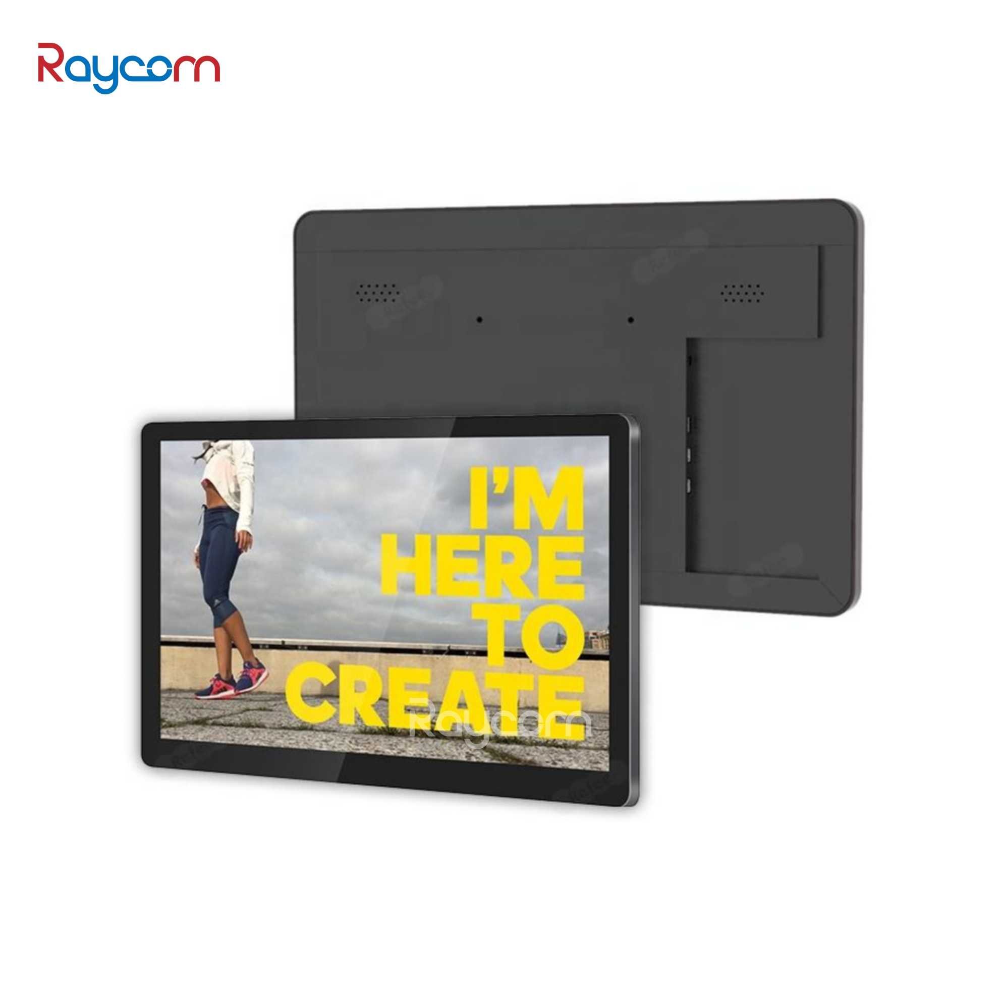 Raycom Adjustable LED Lighting Android Interactive Touch Screen LCD Meeting Rooms Smart POE Wall Mount Display Conference Tablet