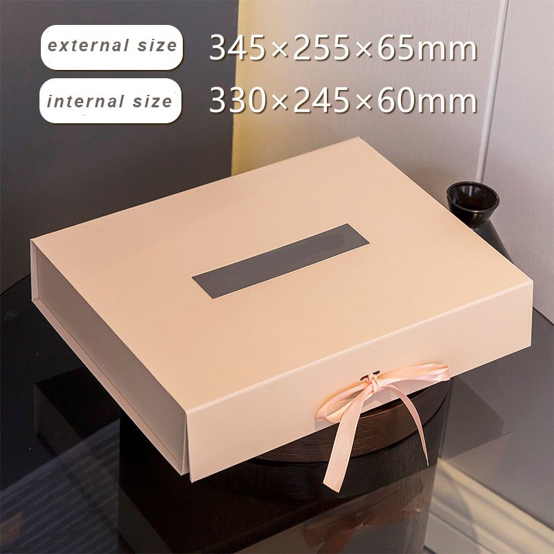 Spot one-piece pink Men's T-shirt pyjamas sleepwear package folding paper box magnetic book type box silk scarf gift box