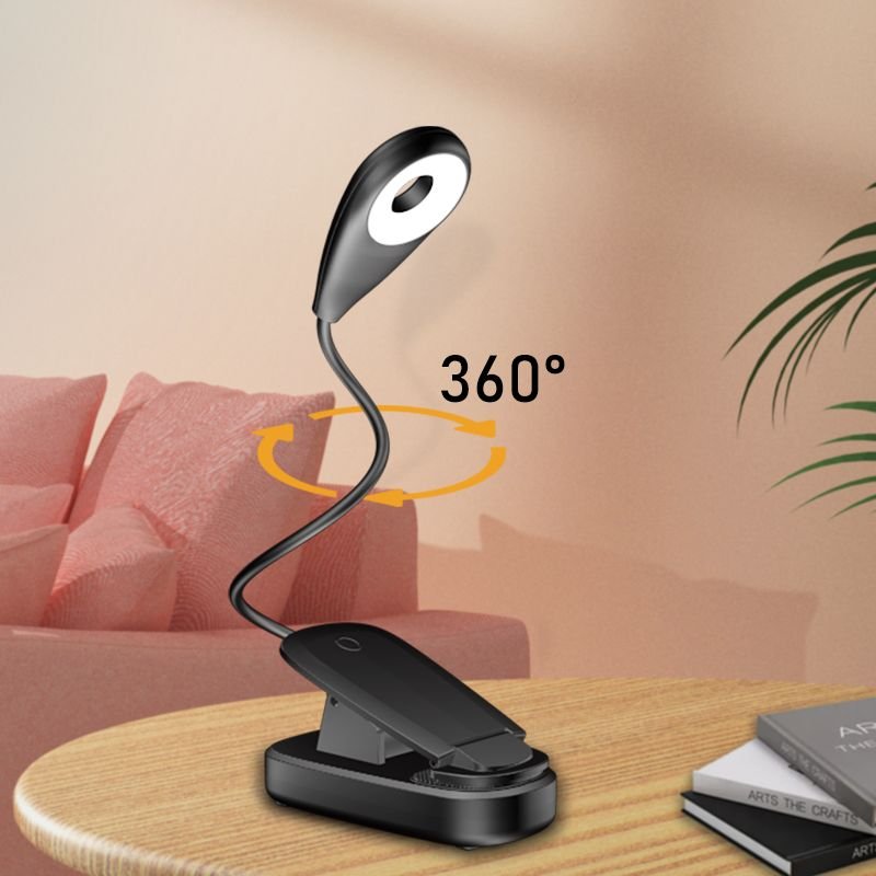 Adjustable Creative Smart Reading Book Light With CE ROHS FCC Type C Charge port