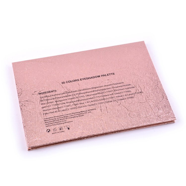 35 color women makeup Eye shadow palette set matte waterproof customize Private Label long lasting eyeshadow book set