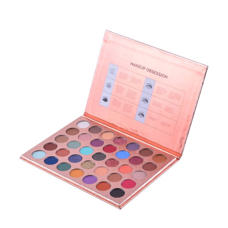 35 color women makeup Eye shadow palette set matte waterproof customize Private Label long lasting eyeshadow book set