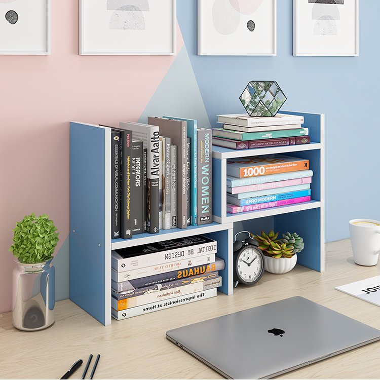 hot sale Multipurpose wooden mini shelf rack small desktop bookshelf