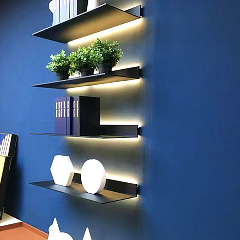 65 Inch Rainbow Colorful Wall Mounted Floating Shelves For Sneakers