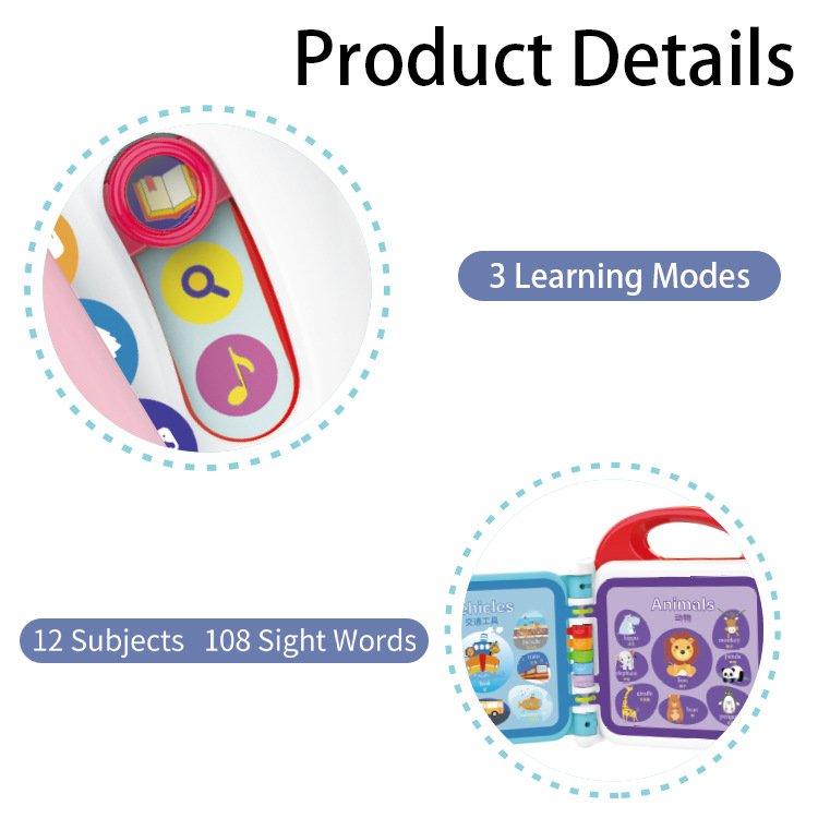 New Early Educational Toys Kids Learning Toy Baby Felt Busy Book with Sounds and Light for Children