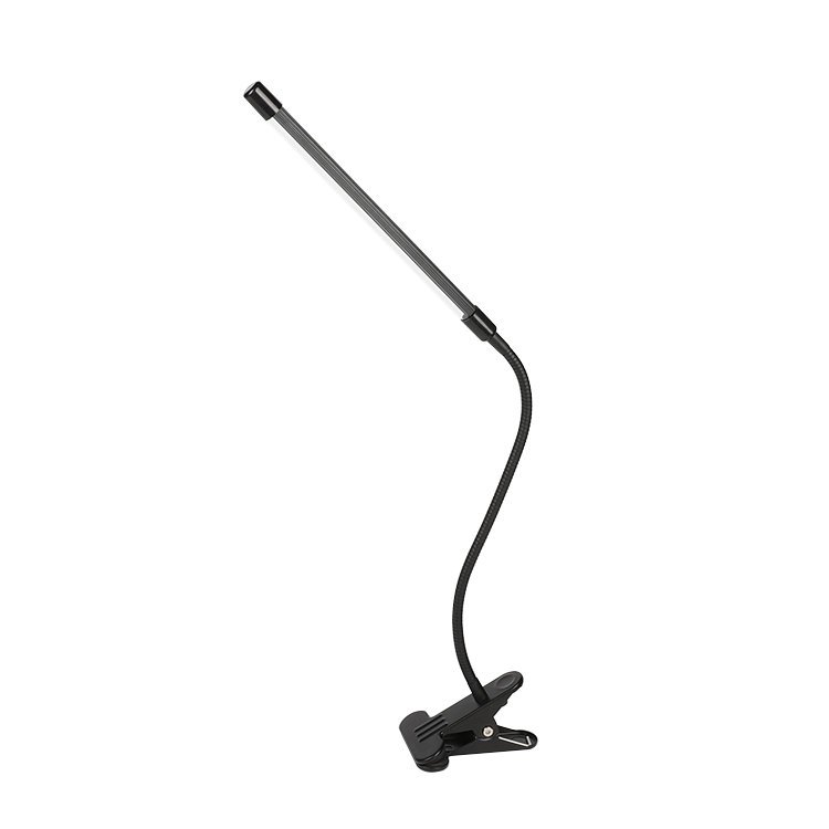 Modern Switch control 7W Flexible Gooseneck Dimmable Timer LED USB Clip lamp Book Reading Light Table Lamp With Clip