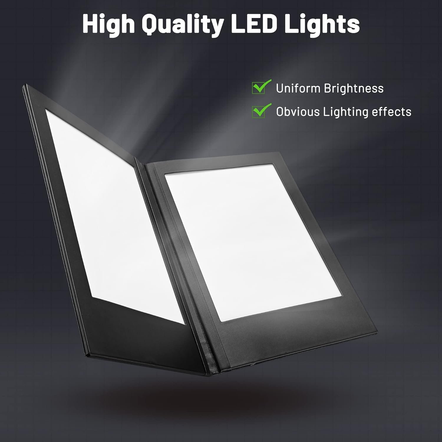 Flashing illuminated Acrylic Material Led Menu Two Board For food drink wine