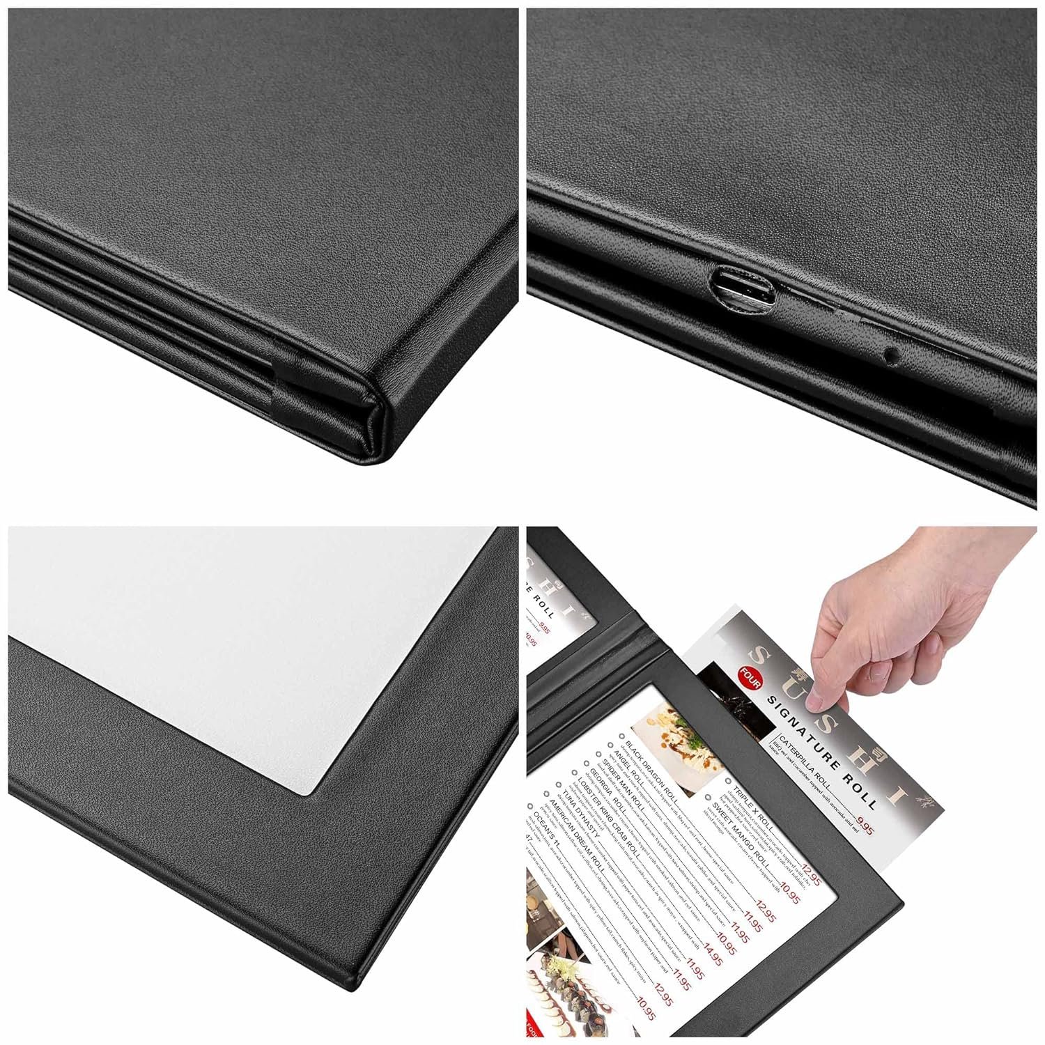Flashing illuminated Acrylic Material Led Menu Two Board For food drink wine