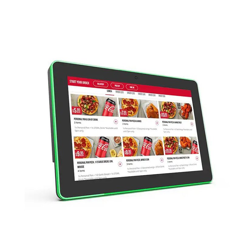 Fast Delivery Wall Mount 10.1 Inch Touch Screen Poe Nfc Rfid Rk3566 Android 11 Led Light Bar Booking Display Meeting Room Tablet